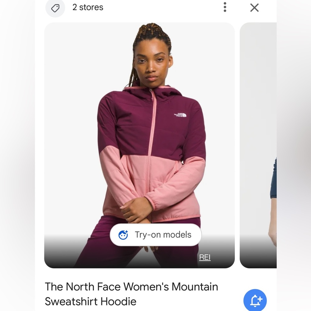 The North Face Mountain Full Zip Hooded Jacket - Discontinued Color - Size Small